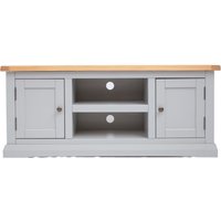 Cabinet Bits Loreo Light Grey 2 Door TV Cabinet Brass Knob