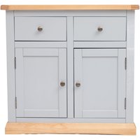 Cabinet Bits Bomporto Light Grey 2 Drawer 2 Door Sideboard Brass Knob