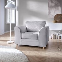 Abakus Direct Chicago Spill-Proof Velvet Armchair in Light Blue
