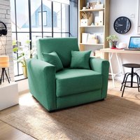Olly Velvet Single Sofa Bed Dark Grey