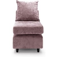 Abakus Direct Harriet Crushed Chenille Extension Unit in Pink