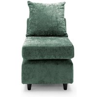 Abakus Direct Harriet Crushed Chenille Extension Unit in Rifle Green
