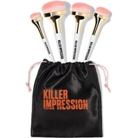Killer Impression Killer Base & Essential Makeup Brushes Full Set in White
