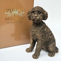Animal Crackers Cockapoo Figurine, Leonardo Reflections Bronzed Range, Gift Boxed in Bronze