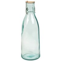 Verano Spanish Ceramics Glass Kitchen Dining Room Home Décor Classic Bottle 1L - 27cm (H) in Clear