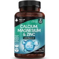 New leaf health New Leaf Calcium Complex - Magnesium Zinc Vitamin D 120 Fill in Blue