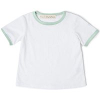 Dotty Dungarees Jack Short Sleeve Cotton T-Shirt in Mint | Size: 4-5 Years