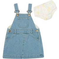 Dotty Dungarees Girl's Pale Denim Unicorn Dress 2-3y in Pale Blue | Size: 2-3 Years