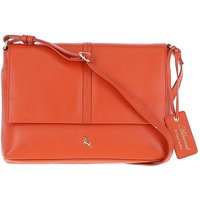 Ashwood Leather Women's "Candy" Leather Shoulder Bag in Orange