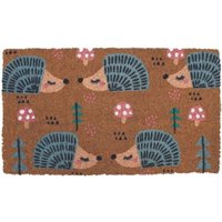 THE RUGS Coir Doormat Gainsborough Hedgehogs 40x70 cm | Size: 40 cm x 70 cm