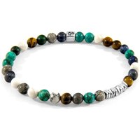 ANCHOR & CREW Men's Atrato Silver & Stone Bracelet | Size: 23 cm