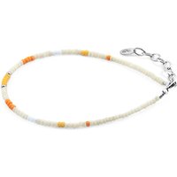 ANCHOR & CREW Women's Layla Silver & Miyoko Glass Bracelet in White
