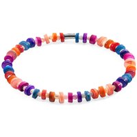 ANCHOR & CREW Women's Alice Silver & Freshwater Shell SKINNY Bracelet | Size: 23 cm