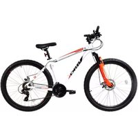 Dallingridge Viscount Hardtail Mountain Bike, 27.5in Wheel, 19in Frame - White/Red in Red | Size: 19 inches
