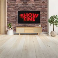 Novecrafto 3D Wall Panels Slim Stone Brick Effect PVC Cladding Panels 96cm x 48cm (6 Sheets) in Brown | Size: 96 cm x 48 cm