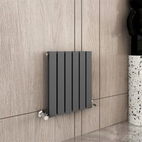 MCC Direct Designer Flat Panel Double Radiator 600x408mm Anthracite in Grey | Size: 600x408