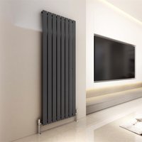 MCC Direct Designer Flat Panel Single Radiator 1800x544mm Anthracite in Grey | Size: 1800x544