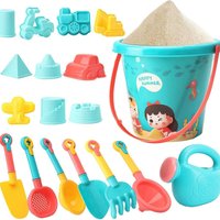Smartbies 18 Pieces Beach Toys Set for Kids in Blue | Size: 100g