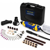 Skotek Corded Rotary Tool 80Pc Accessory Set, 135W Variable Speed Ideal for DIY Projects, Woodwork, Hobby Craft & Dremel Multi Tool Compatible