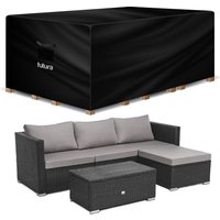 Futura Premium 600D Rectangular 150x90x75cm Waterproof Garden Furniture Cover, Outdoor Patio Weatherproof Rattan Sofa Guard | Size: 150 x 90 x 75 cm