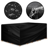 Gracious Gardens Square 200x160x70cm Outdoor Patio Waterproof Garden Furniture Cover, Weatherproof Rattan Sofa Protector | Size: 200 x 160 x 70 cm
