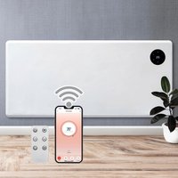 Purus 1800W WIFI Electric Radiator Panel Heater White Wall Mounted or Floor Standing Bathroom Safe Timer & Thermostat