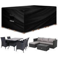 Futura 420D Rectangular 270x180x89cm Waterproof Garden Furniture Cover, Outdoor Patio Weatherproof Rattan Sofa Shield | Size: 270 x 180 x 89 cm