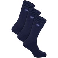THMO Men's 3 Pairs Thick Winter Thermal Socks with Seamless Toe in Navy | Size: 6-11