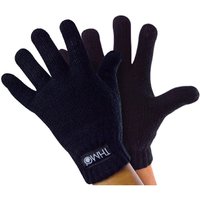 THMO Girl's Knitted Thinsulate Lined Thermal Gloves for Winter in Black | Size: 12-13 Years