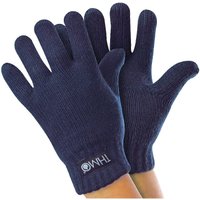 THMO Girl's Knitted Lined Thermal Gloves for Winter in Navy | Size: 6-7 Years