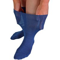 Dr.Socks Men's 1 Pack Extra Wide Bamboo Oedema Socks in Navy | Size: 6-8