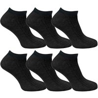6 Pack 100% Cotton Low Cut Ankle Socks