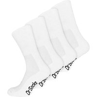 Dr.Socks Men's 4 Pack Extra Wide Non Elastic Bamboo Diabetic Socks in White | Size: 4-7