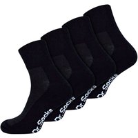Dr.Socks Men's 4 Pack Extra Wide Bamboo Diabetic Ankle Socks in Black | Size: 4-7