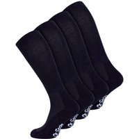 Dr.Socks Men's 4 Pack Extra Wide Knee High Bamboo Diabetic Socks in Black | Size: 9-11