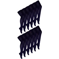 12 Pair Soft & Comfy Plain Opaque School Uniform Tights