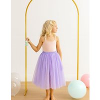 Lilly + Bo Girl's Enchanted Ruffle Tutu in Lush Lavender in Natural | Size: 3-4 Years