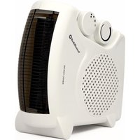 Rediffusion Portable Dual Position Fan Heater in White