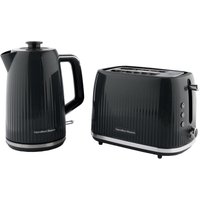 Hamilton Beach Miami Kettle & Toaster Set Charcoal Grey