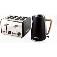 Hamilton Beach Scandi Kettle & Toaster Set - Black