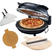 Authentic Stone Baked Pizza Maker Oven Black