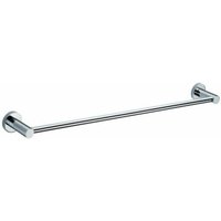 Nes Home Chrome Single Round Towel Bar Rail Holder in Silver