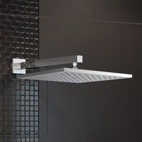 200mm Square Brass Shower Head Replacement Metallic