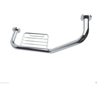Chrome Wall Mounted Angled Grab Bar Soap Dish 440mm