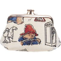 Signare Women's Paddington Bear Tapestry Beige Frame Coin Purse