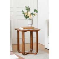 MH London Side Table Square End Table with Four Legs for Living Room & Bedroom - Duchie in Walnut