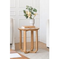 MH London Side Table Coffee & Side Tables Squre Solid Wood Bedside Table with Four Legs for Living Room & Bedroom Forbes in Natural
