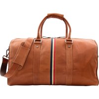 House of Leather Real Leather Holdall Large Size Weekend Duffle Bag Springfield Cognac in Tan
