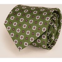 Oswin Hyde Men's Finn Green/Brown Tie in Green