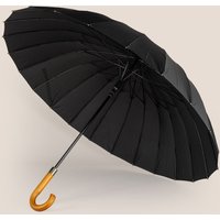 Oswin Hyde Men's Joseph Handcrafted Umbrella in Black